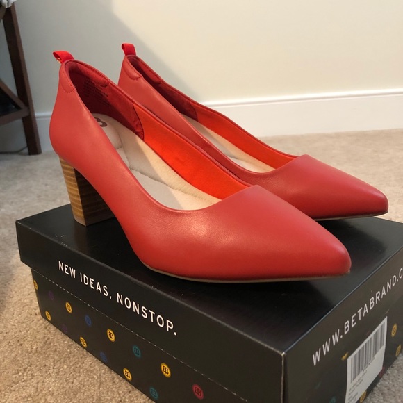 Betabrand Power Pumps in Red—size 10 - Picture 3 of 7